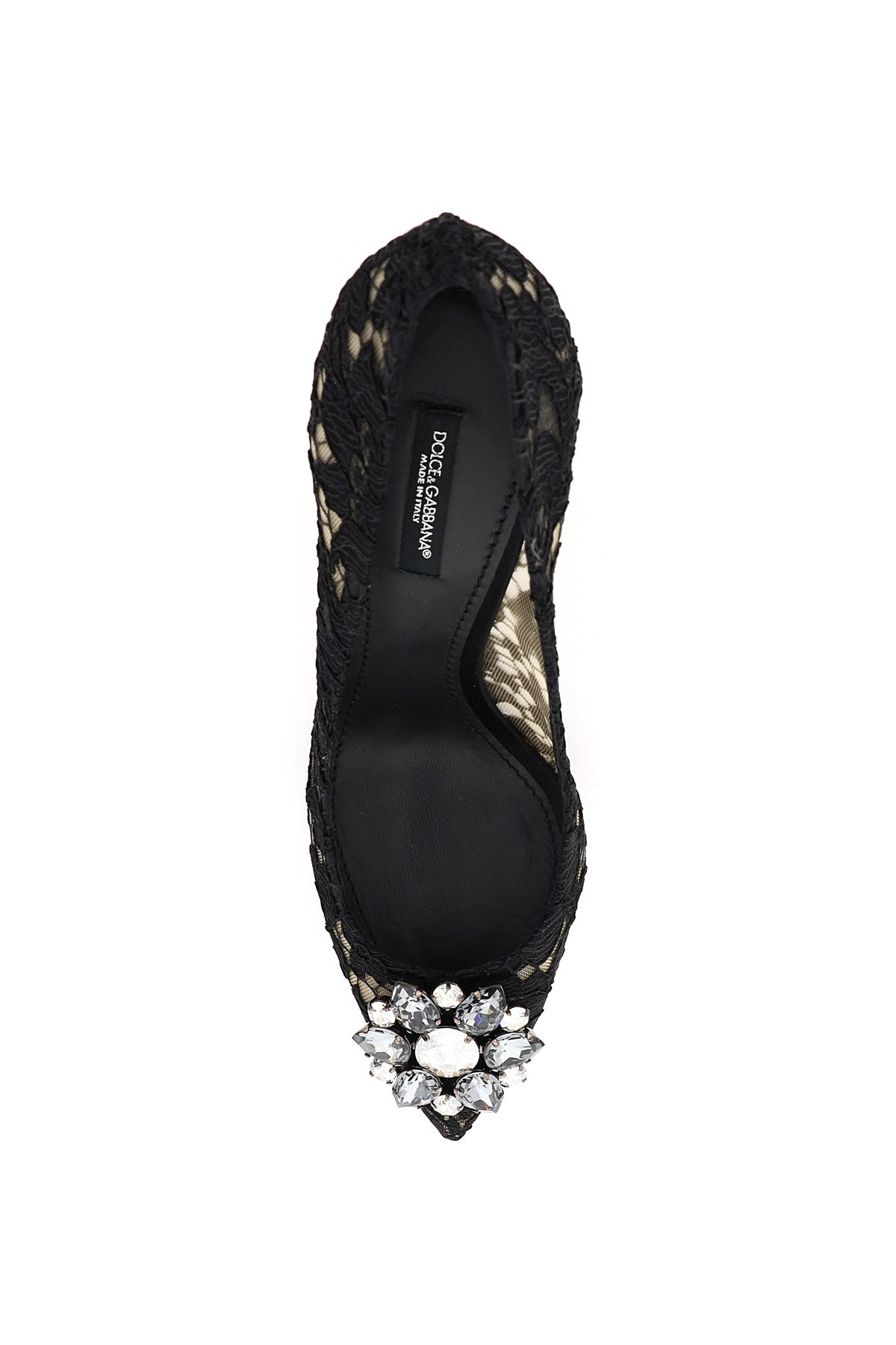 Dolce & Gabbana Dolce & gabbana lace bellucci pumps with broche