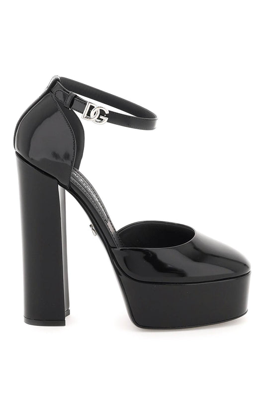 Dolce & Gabbana Dolce & gabbana polished leather platform pumps