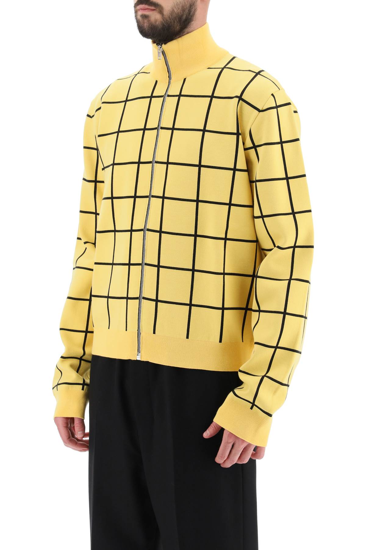 Marni Marni zip-up cardigan with check motif