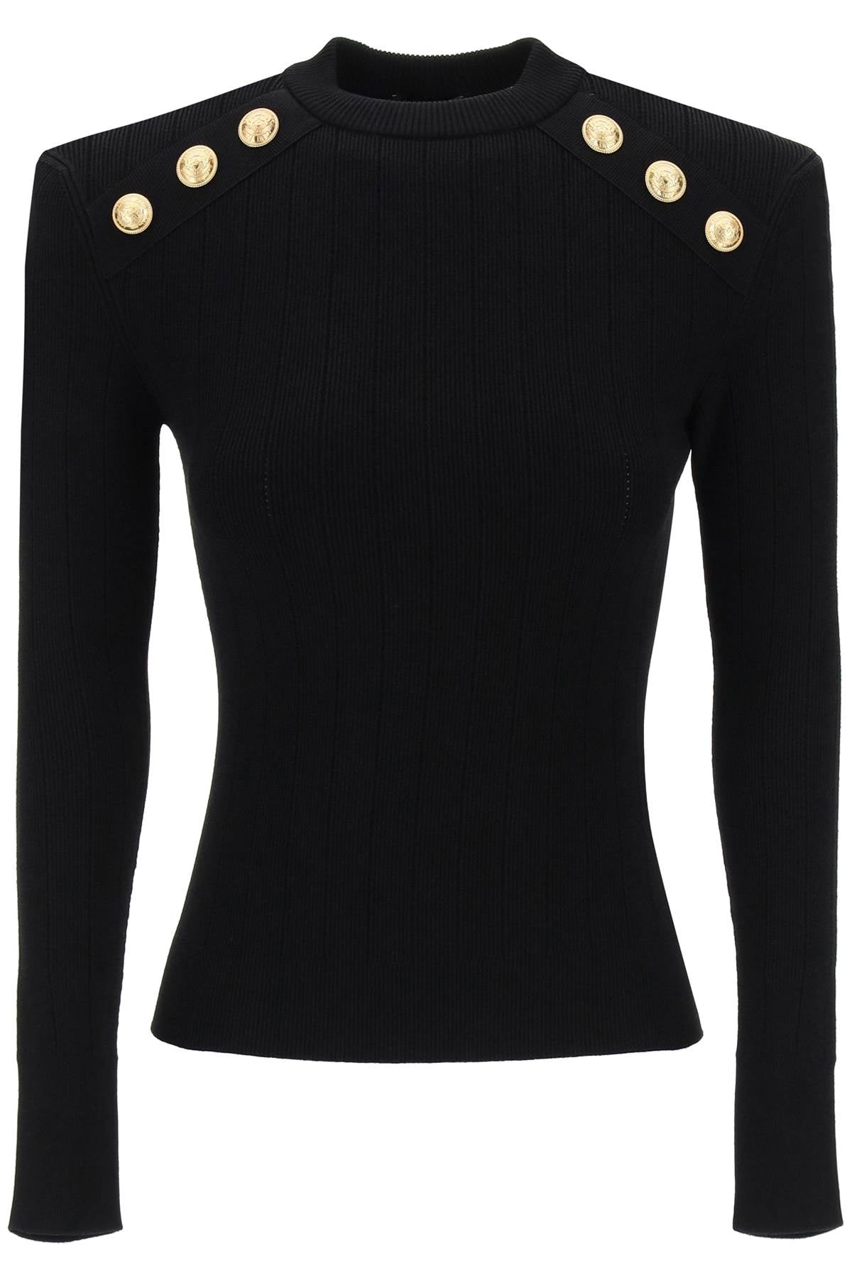 Balmain Balmain crew-neck sweater with buttons