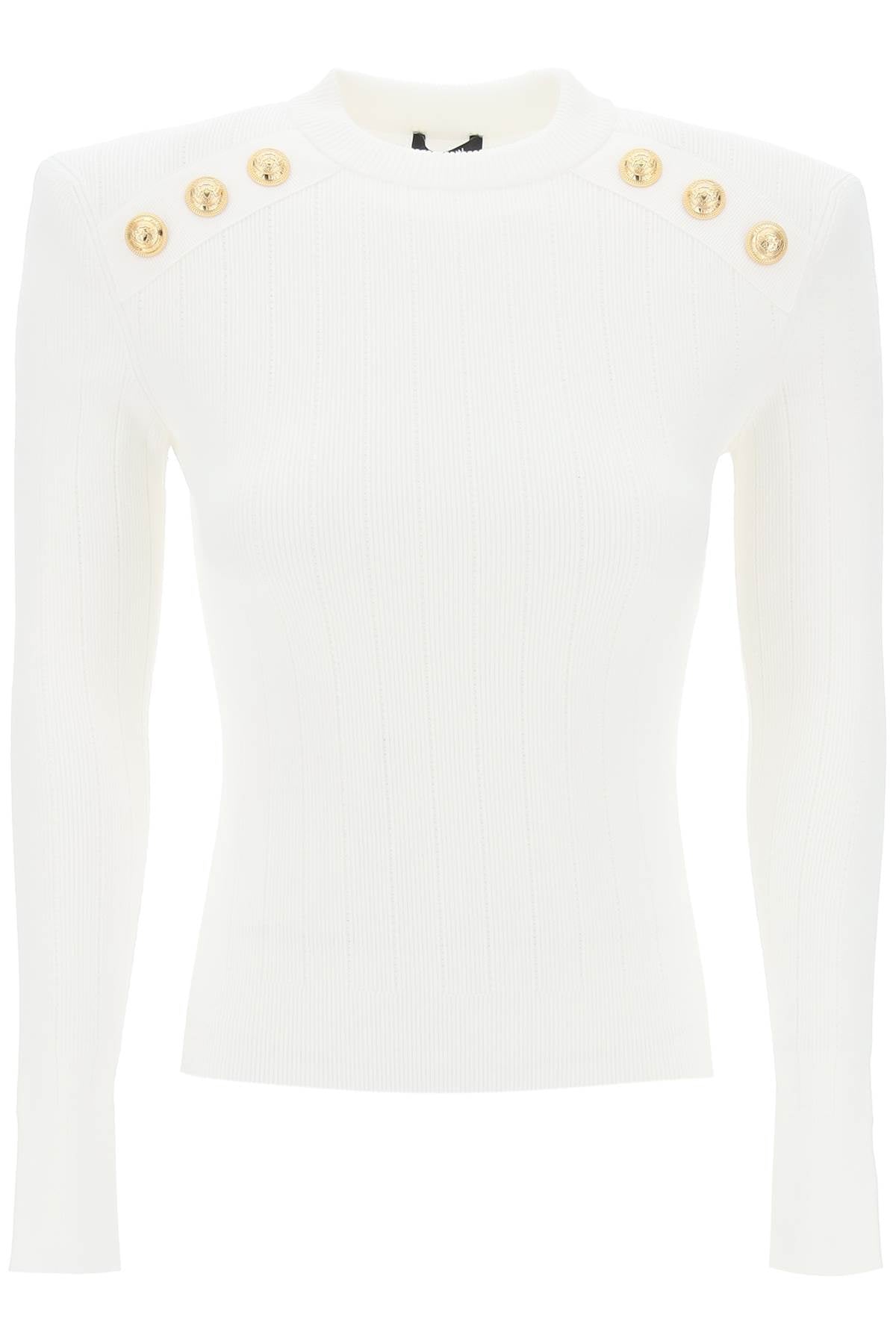 Balmain Balmain crew-neck sweater with buttons