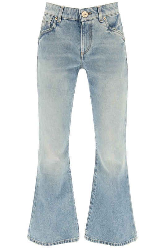 Balmain Balmain western-style crop bootcut jeans