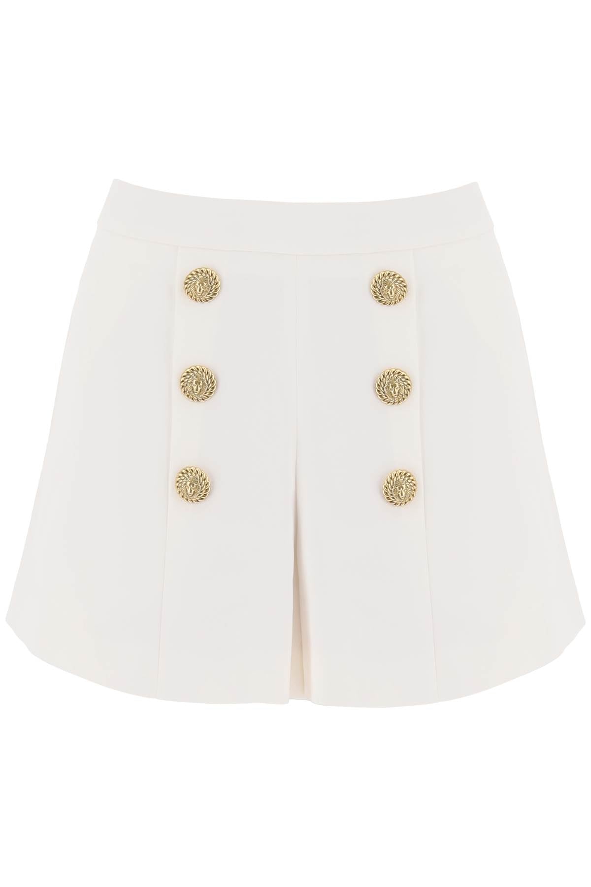 Balmain Balmain crepe shorts with embossed buttons