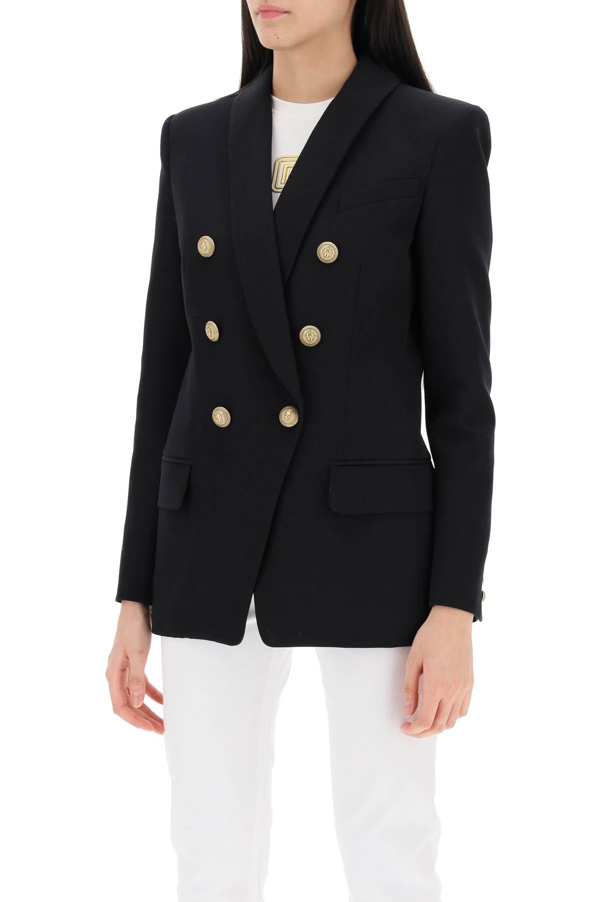 Balmain Balmain double-breasted jacket with shaped cut