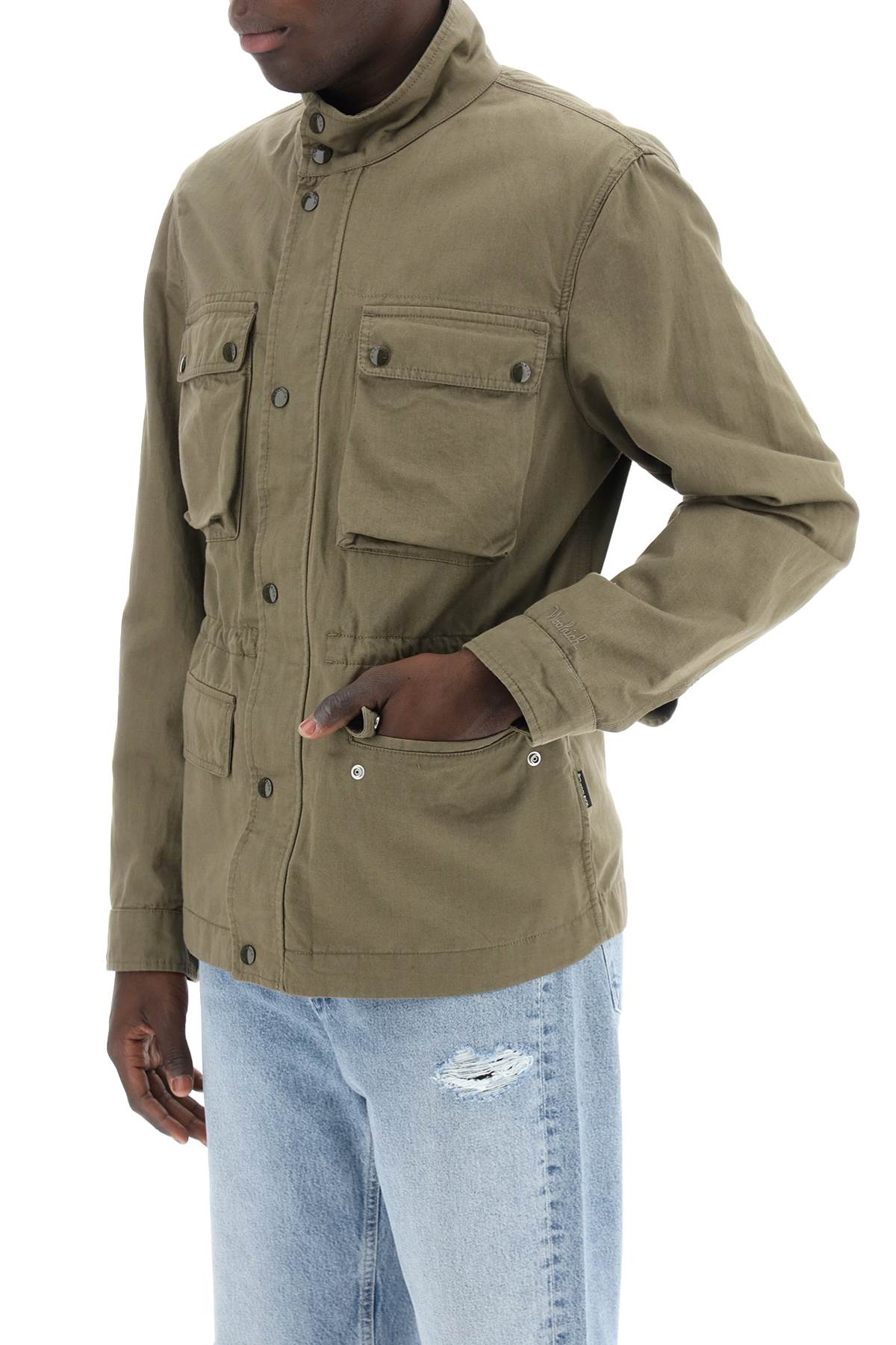 Woolrich Woolrich "field jacket in cotton and linen blend"