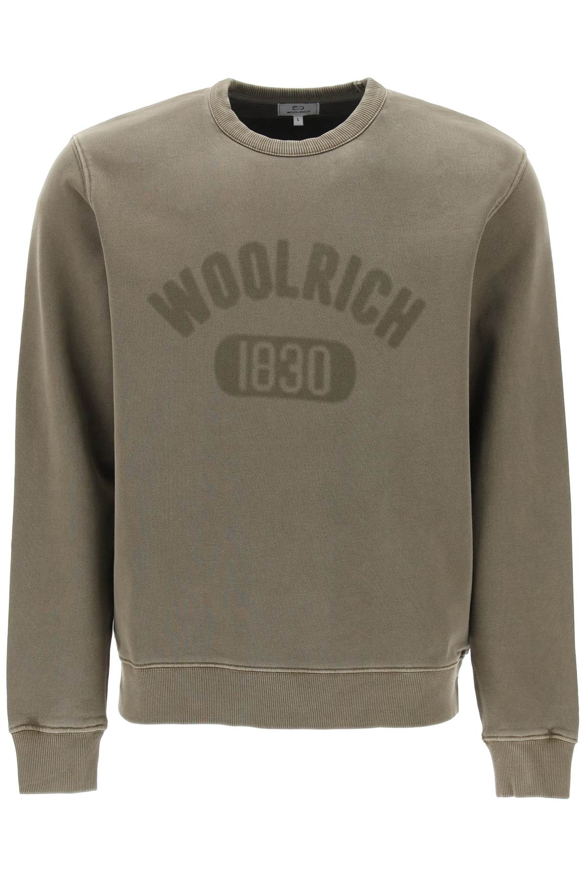 Woolrich Woolrich "سويت شيرت برقبة دائرية وشعار باهت