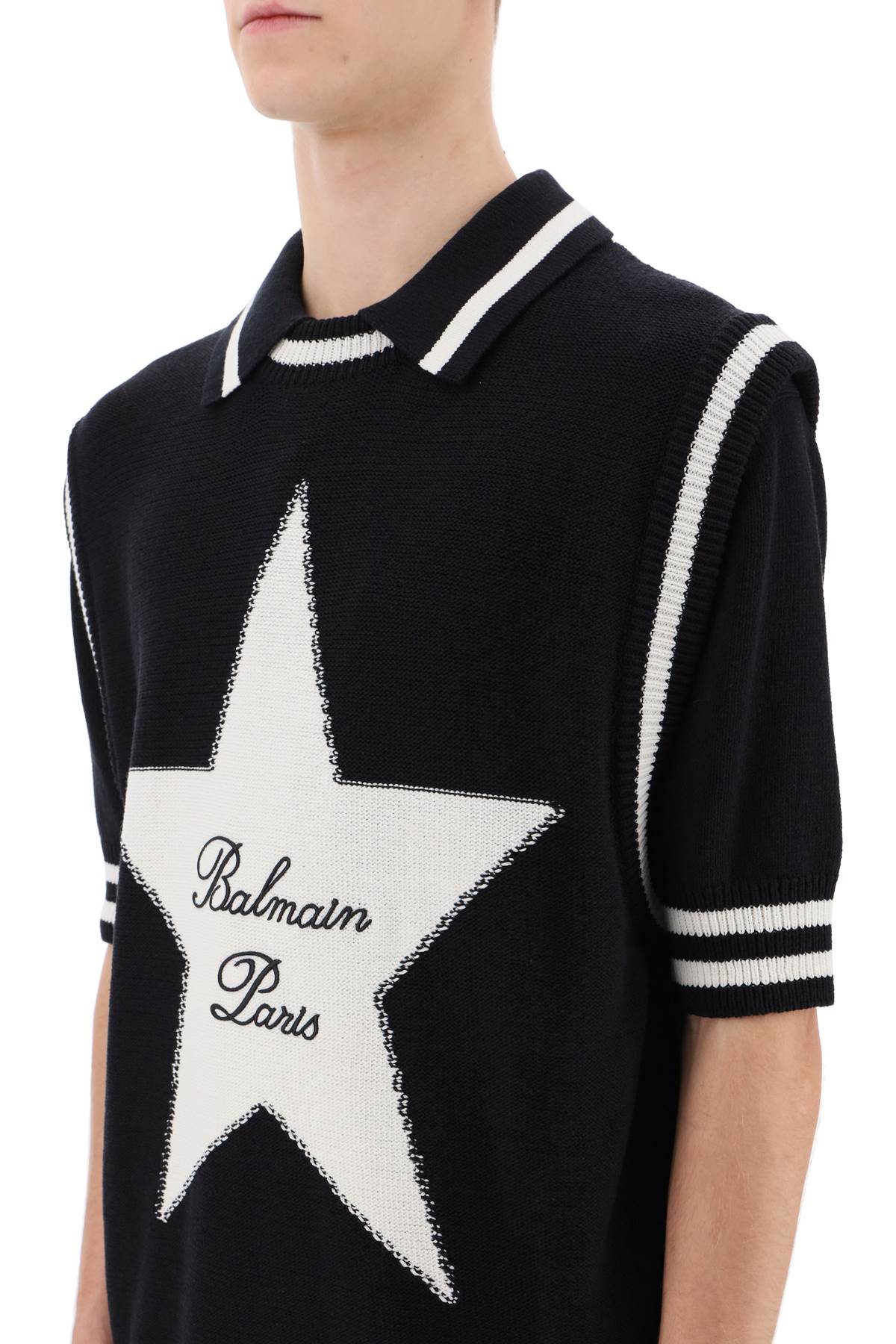 Balmain Balmain vest with star intarsia