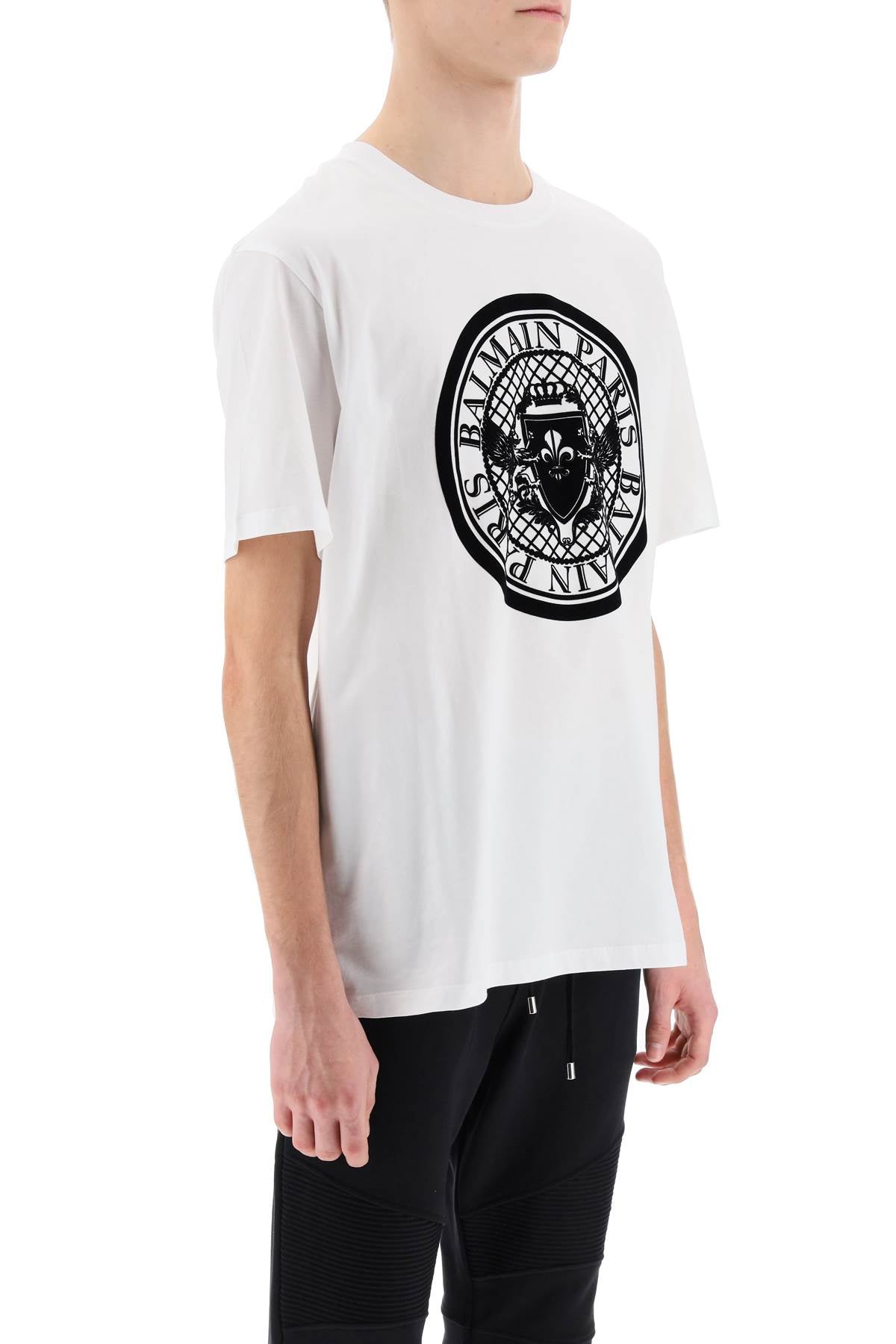 Balmain Balmain t-shirt with flocked coin print