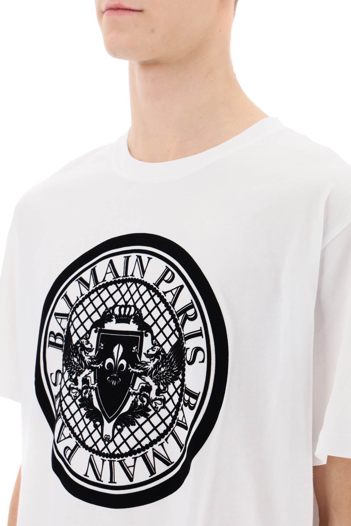 Balmain Balmain t-shirt with flocked coin print