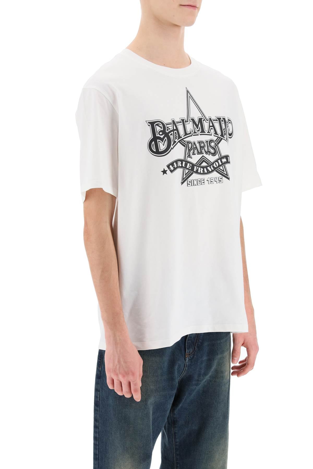 Balmain Balmain crew-neck t-shirt with logo print