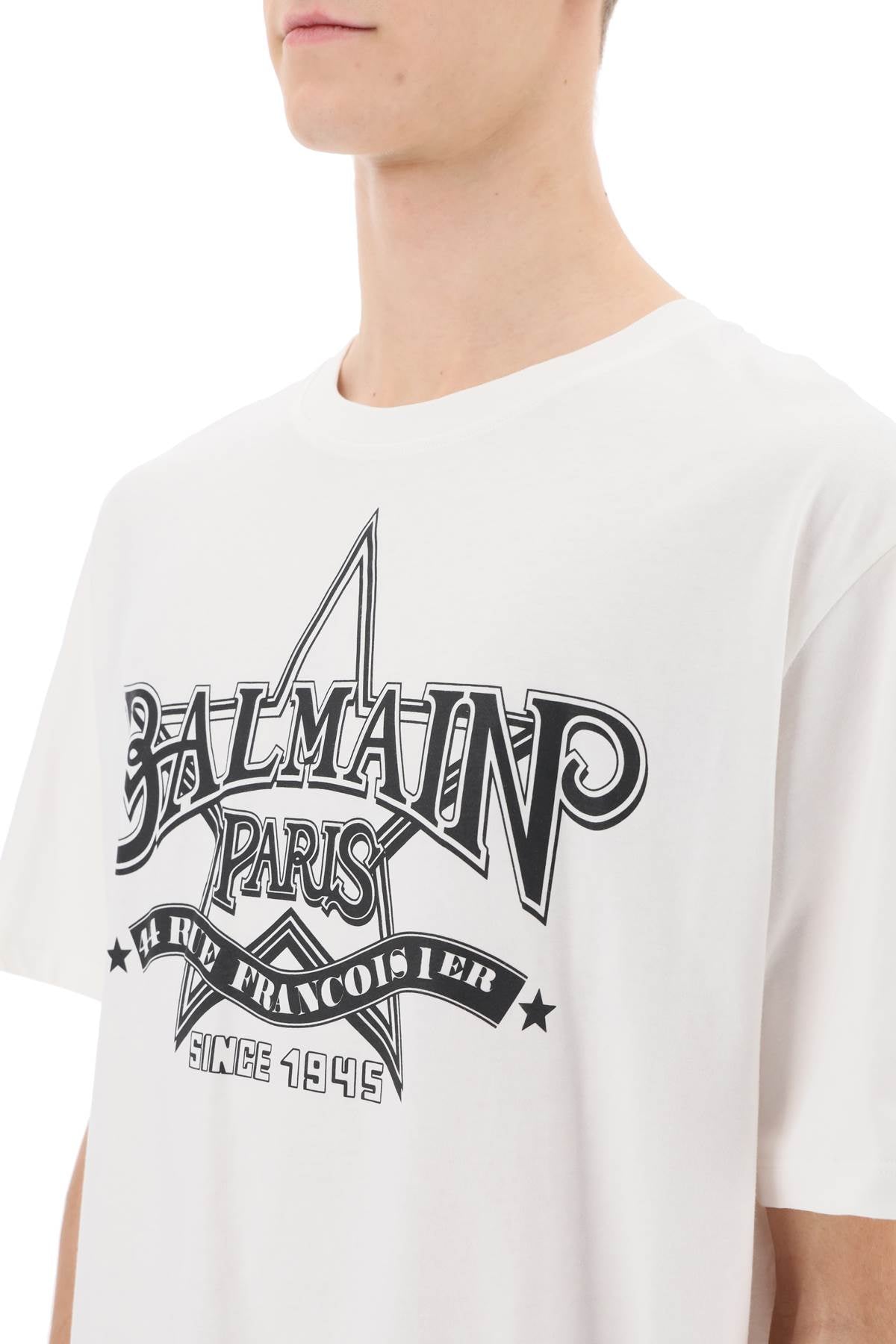 Balmain Balmain crew-neck t-shirt with logo print