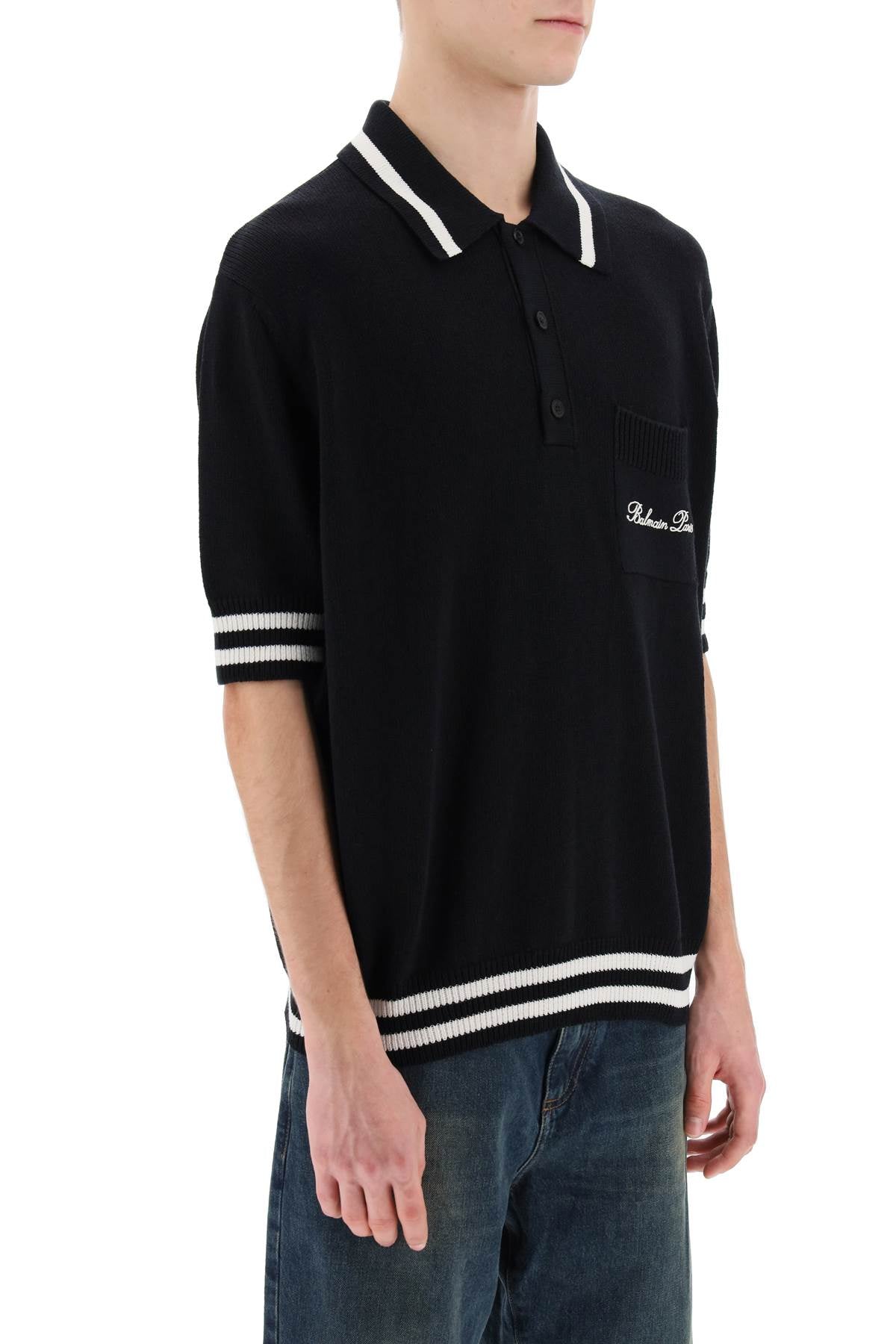 Balmain Balmain knitted polo shirt