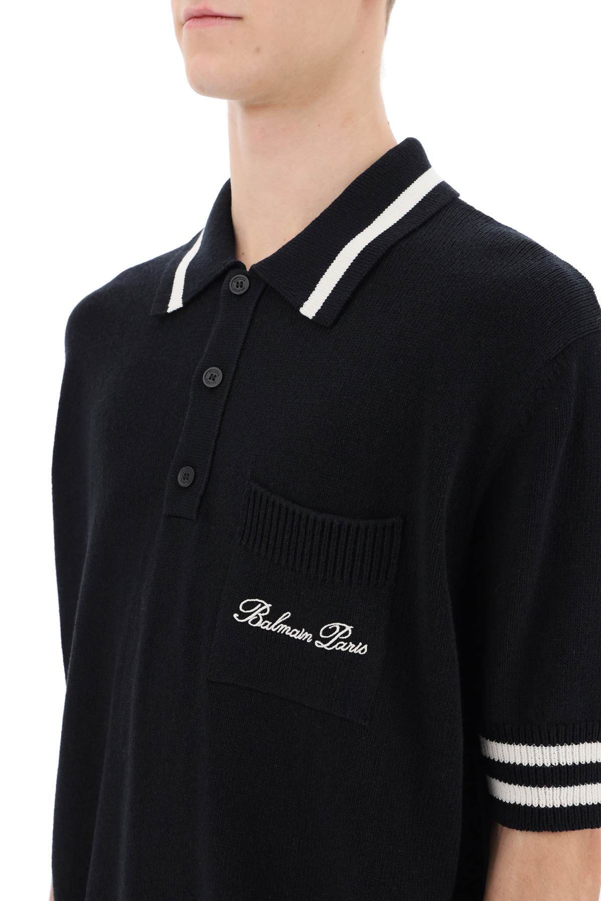 Balmain Balmain knitted polo shirt