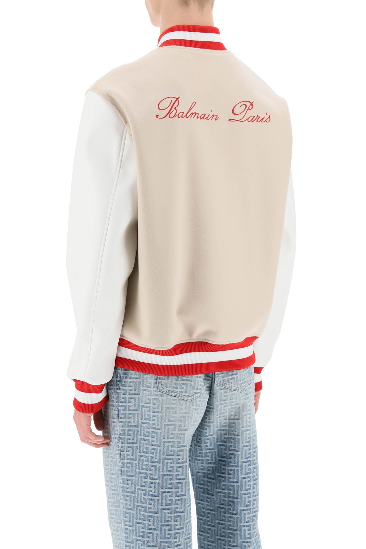 Balmain Balmain bomber jacket with logo embroidery