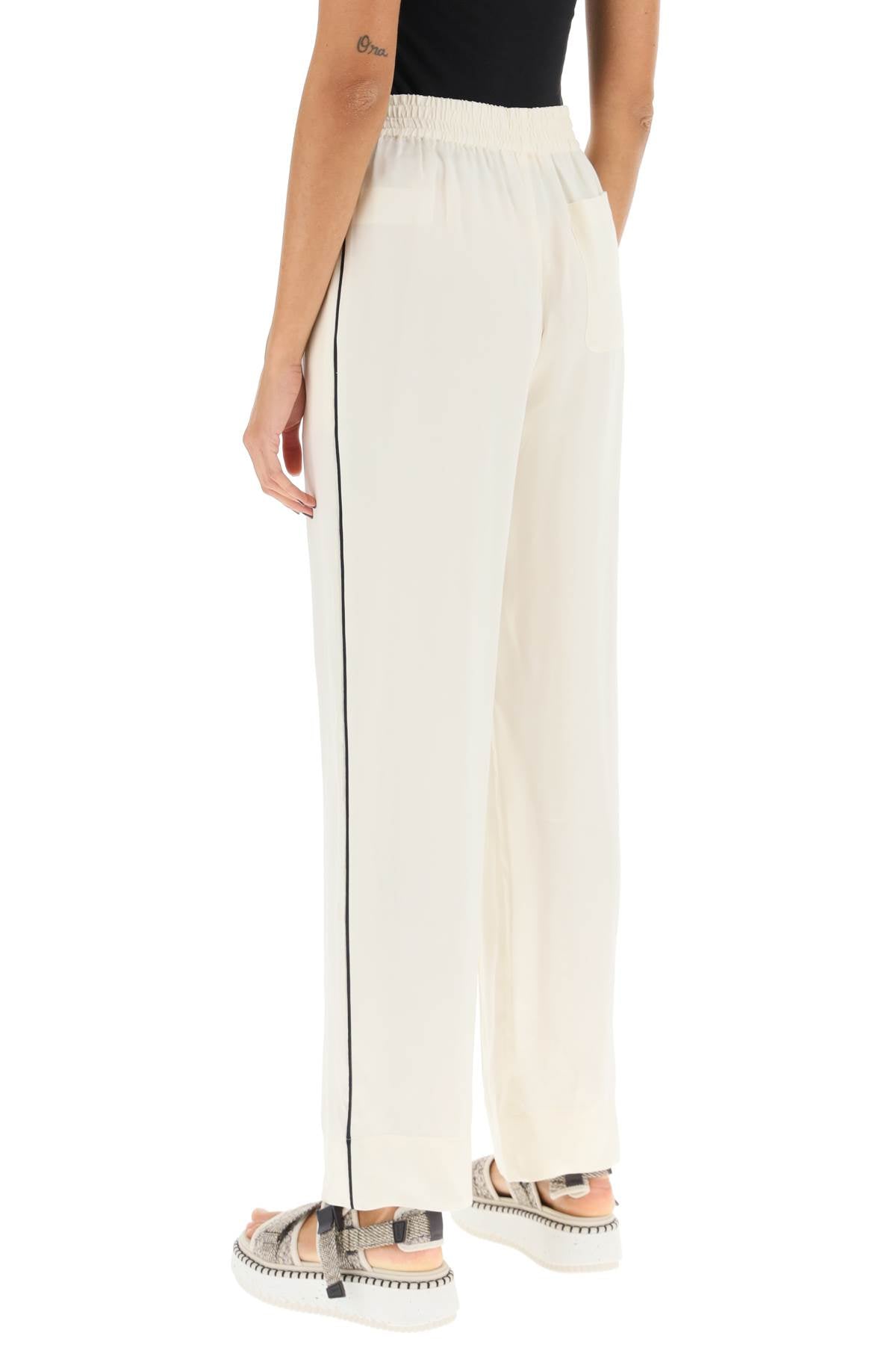 See By Chloe See by chloe piped satin pants