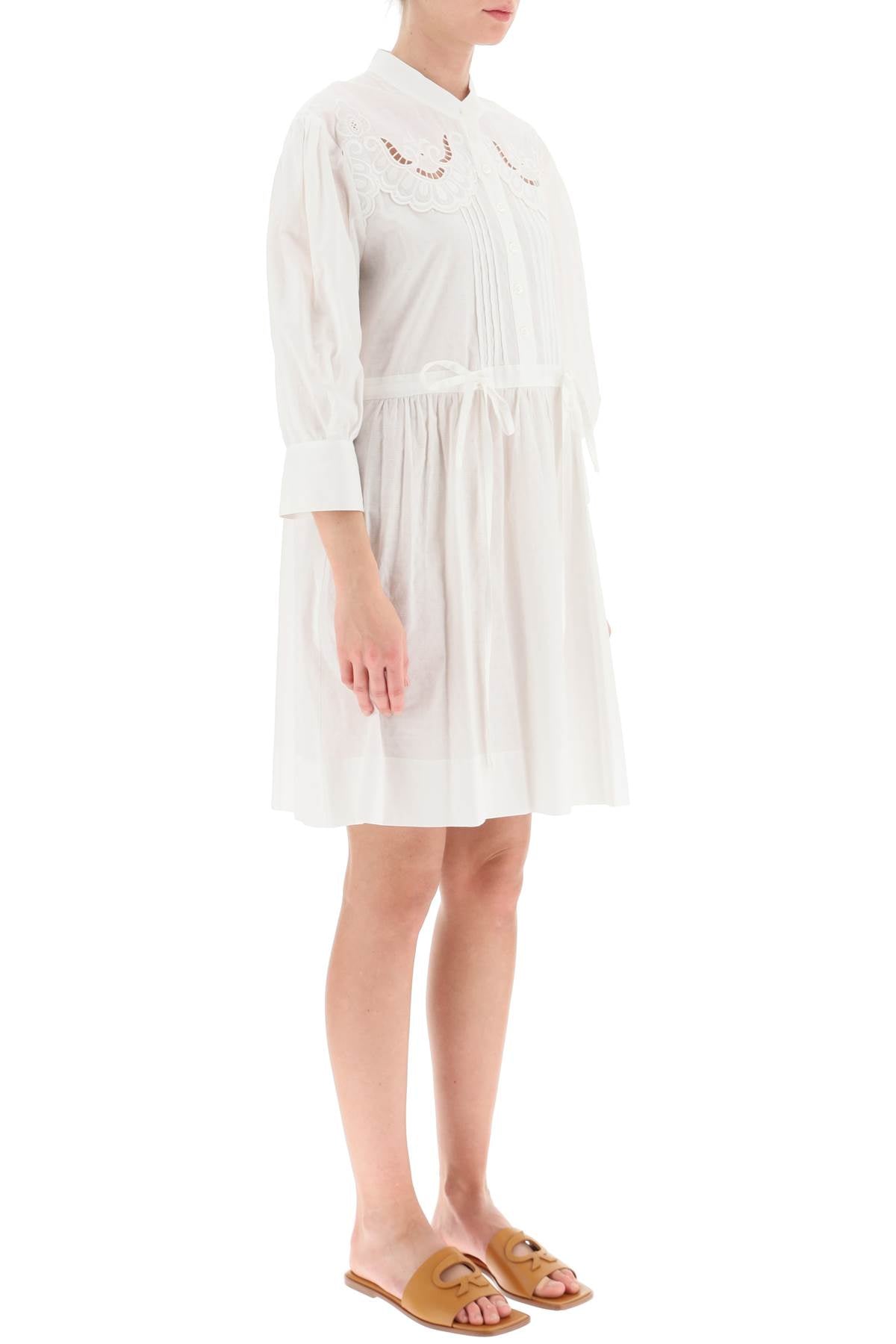 See By Chloe See by chloe embroidered shirt dress