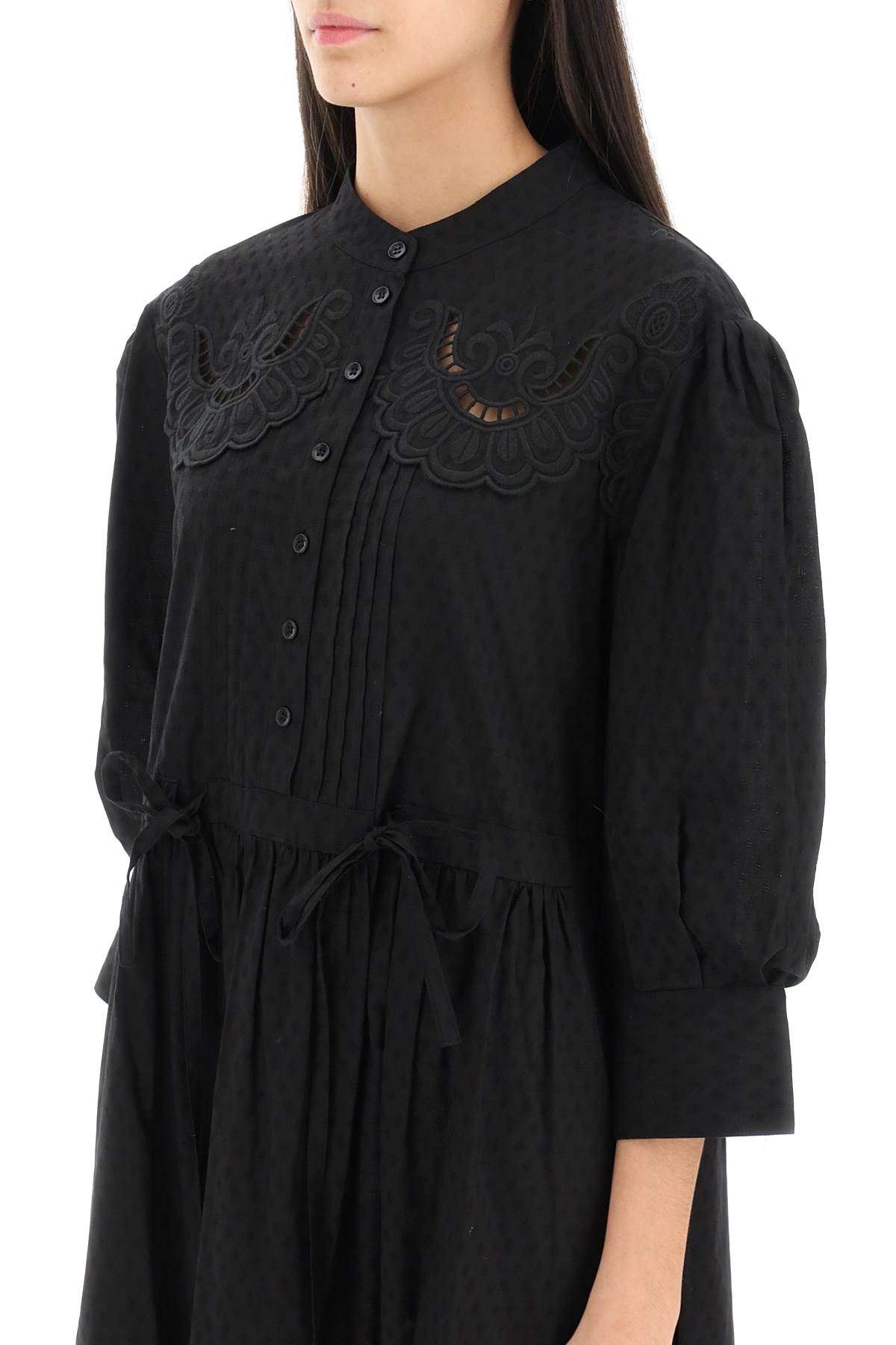 See By Chloe See by chloe embroidered shirt dress