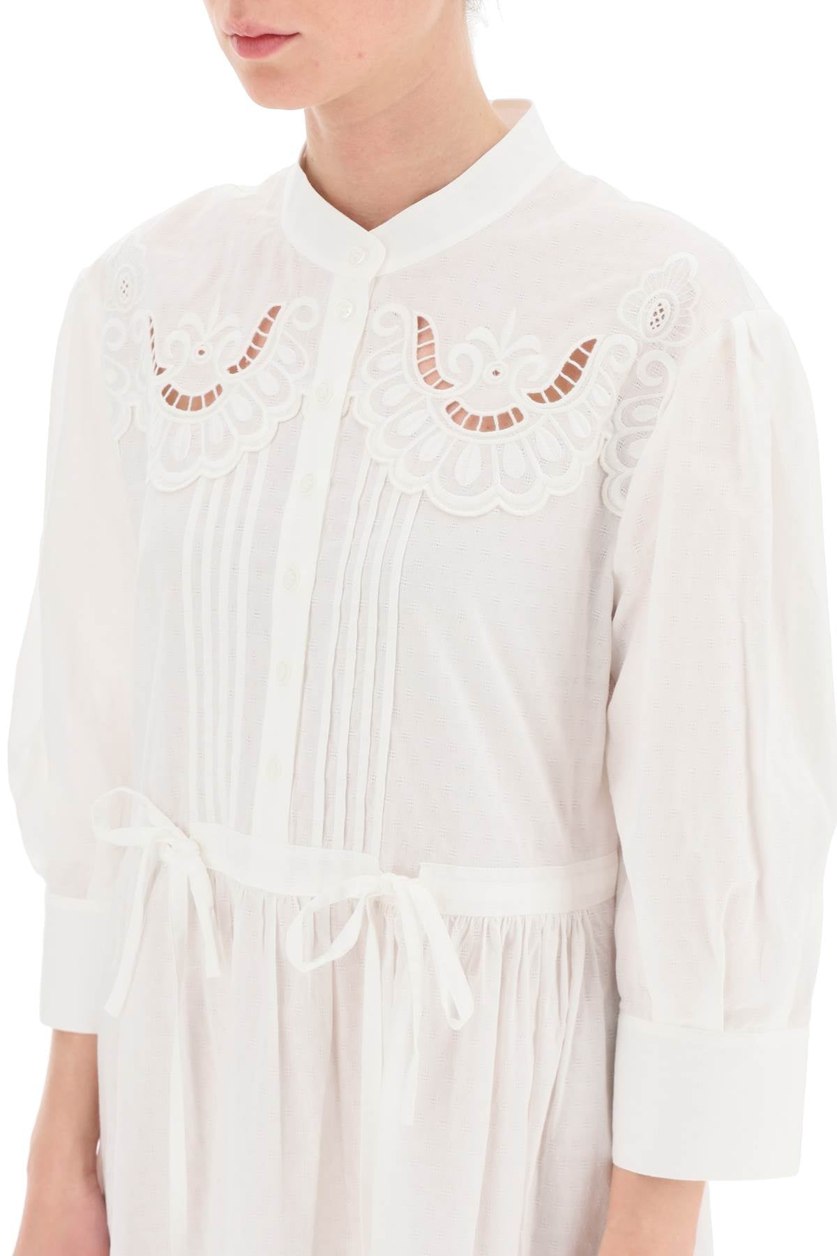 See By Chloe See by chloe embroidered shirt dress