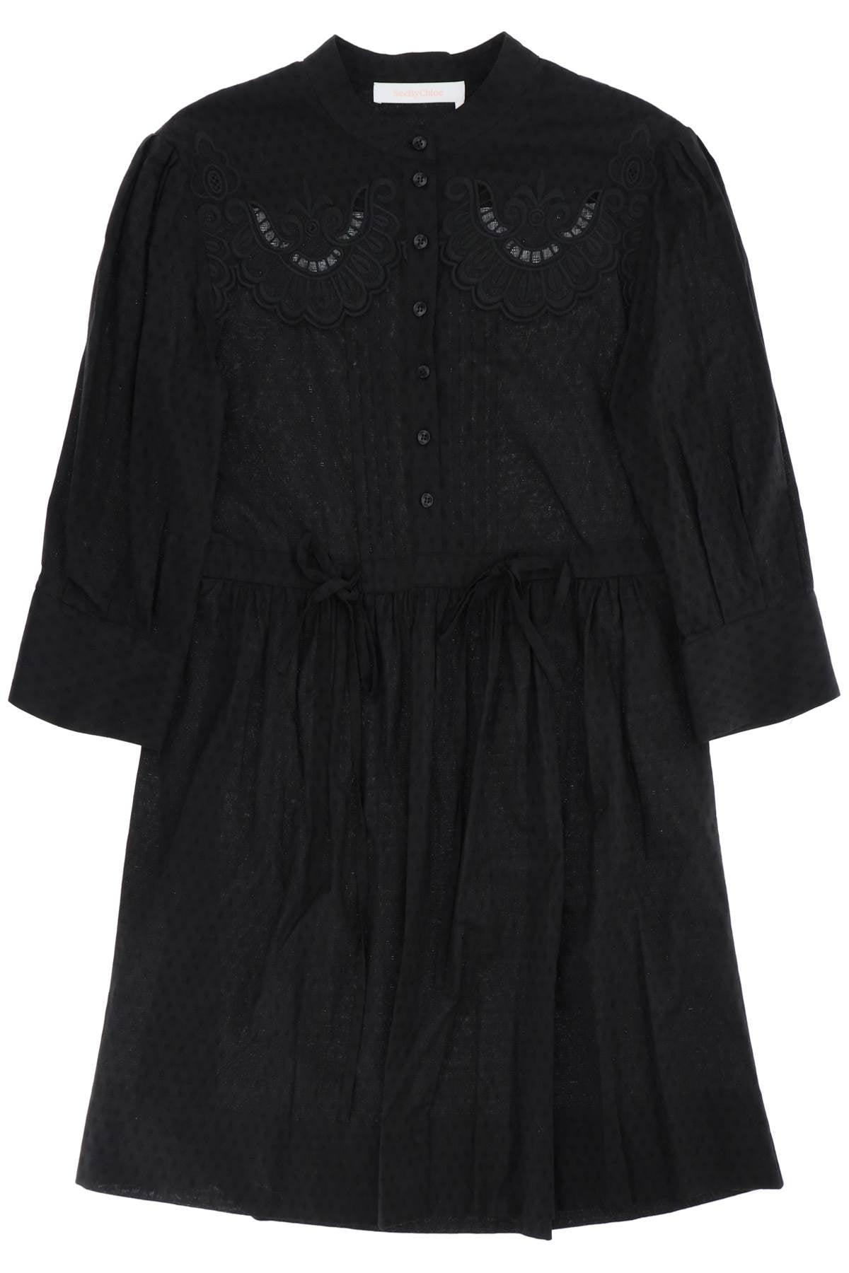 See By Chloe See by chloe embroidered shirt dress