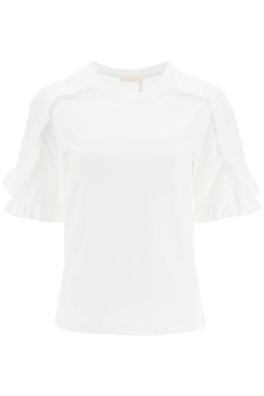 See By Chloe See by chloe ruffled t-shirt