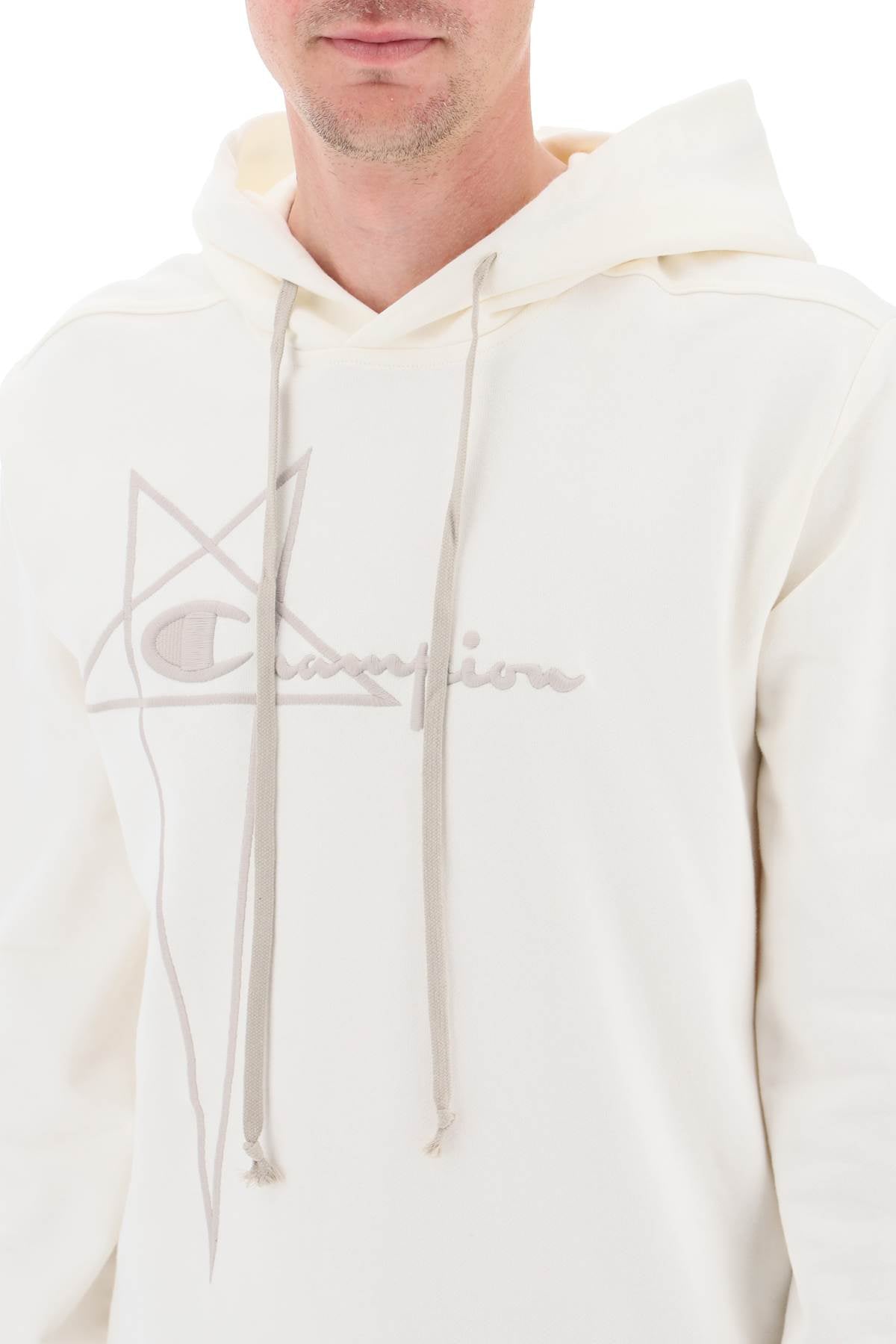 Rick Owens Rick owens hooded body x champion