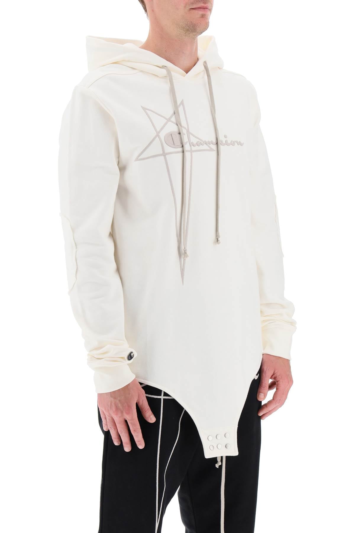 Rick Owens Rick owens hooded body x champion