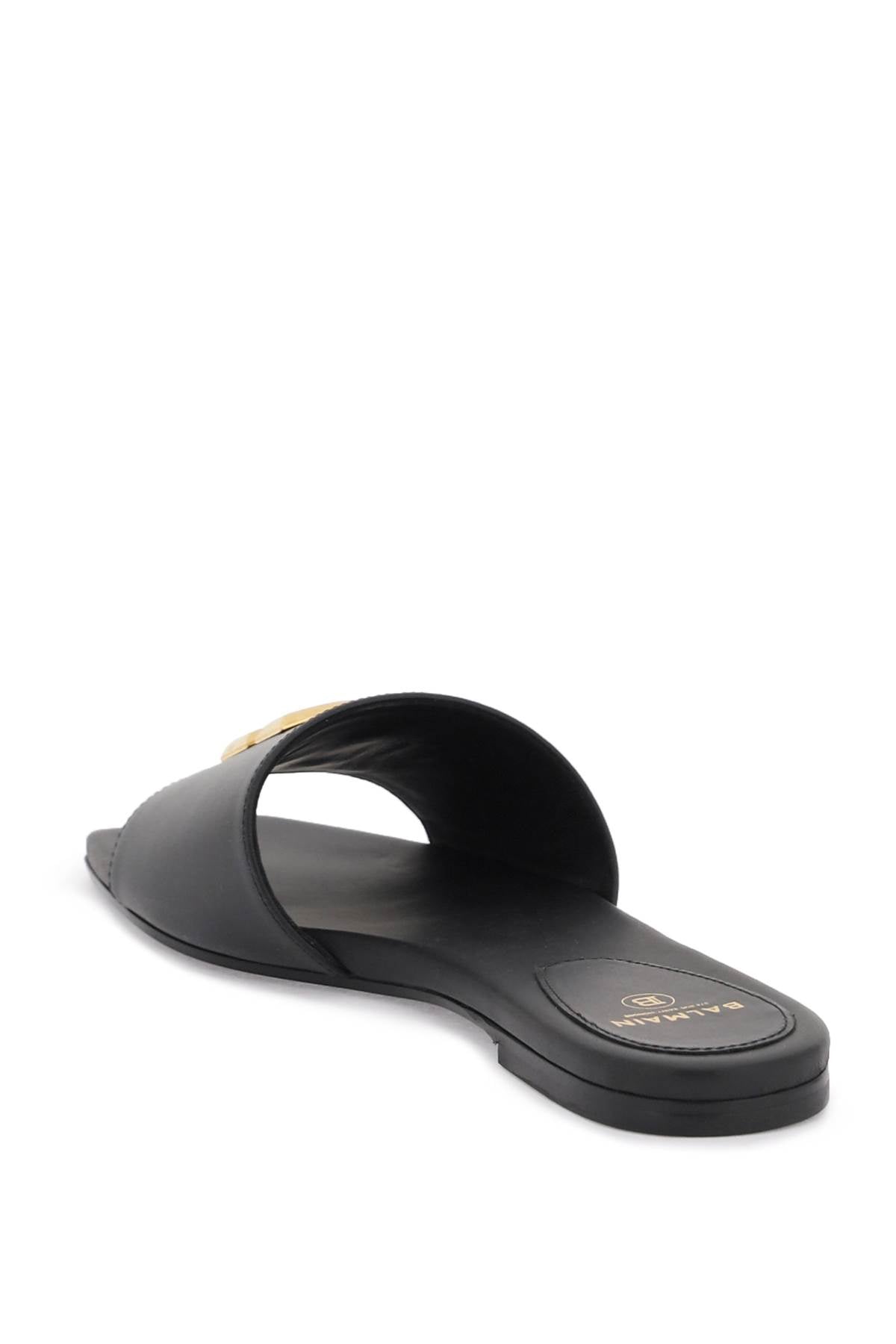 Balmain Balmain smooth leather dafne slides