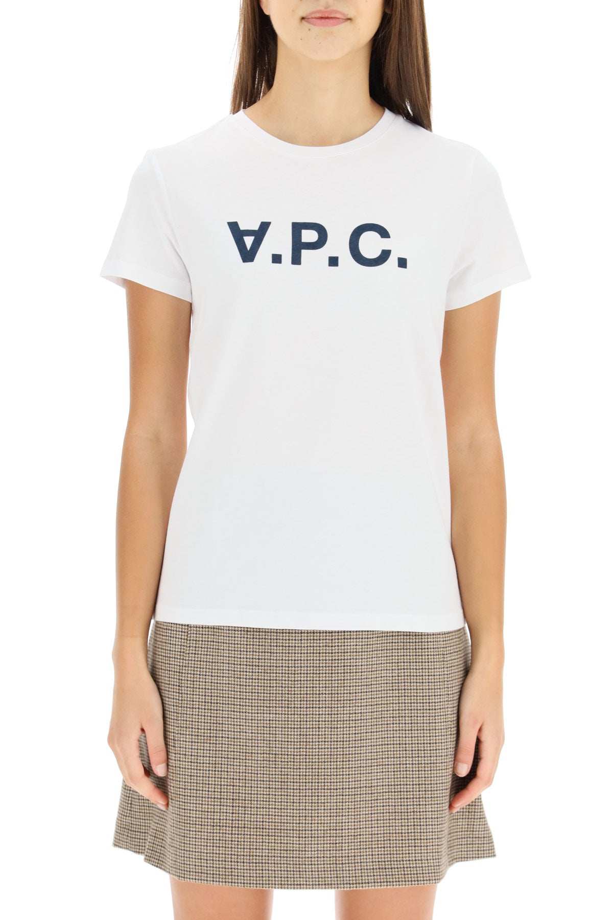 A.P.C. A.p.c. vpc logo flock t-shirt