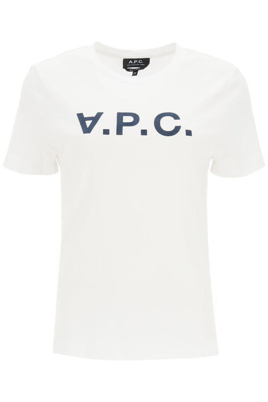 A.P.C. A.p.c. vpc logo flock t-shirt