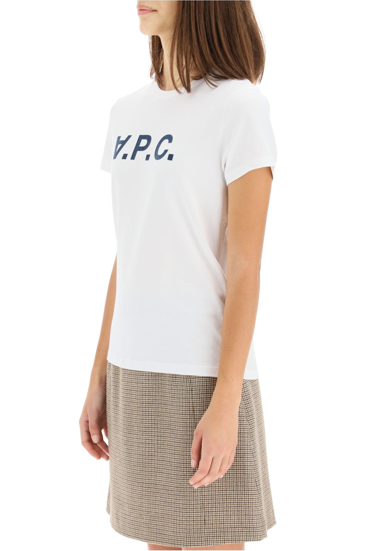 A.P.C. A.p.c. vpc logo flock t-shirt