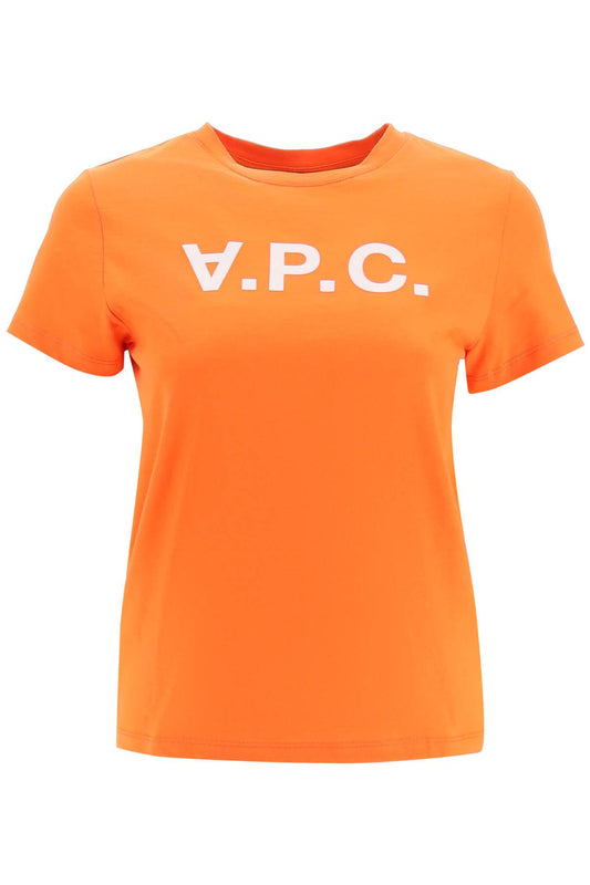 A.P.C. A.p.c. t-shirt with flocked vpc logo