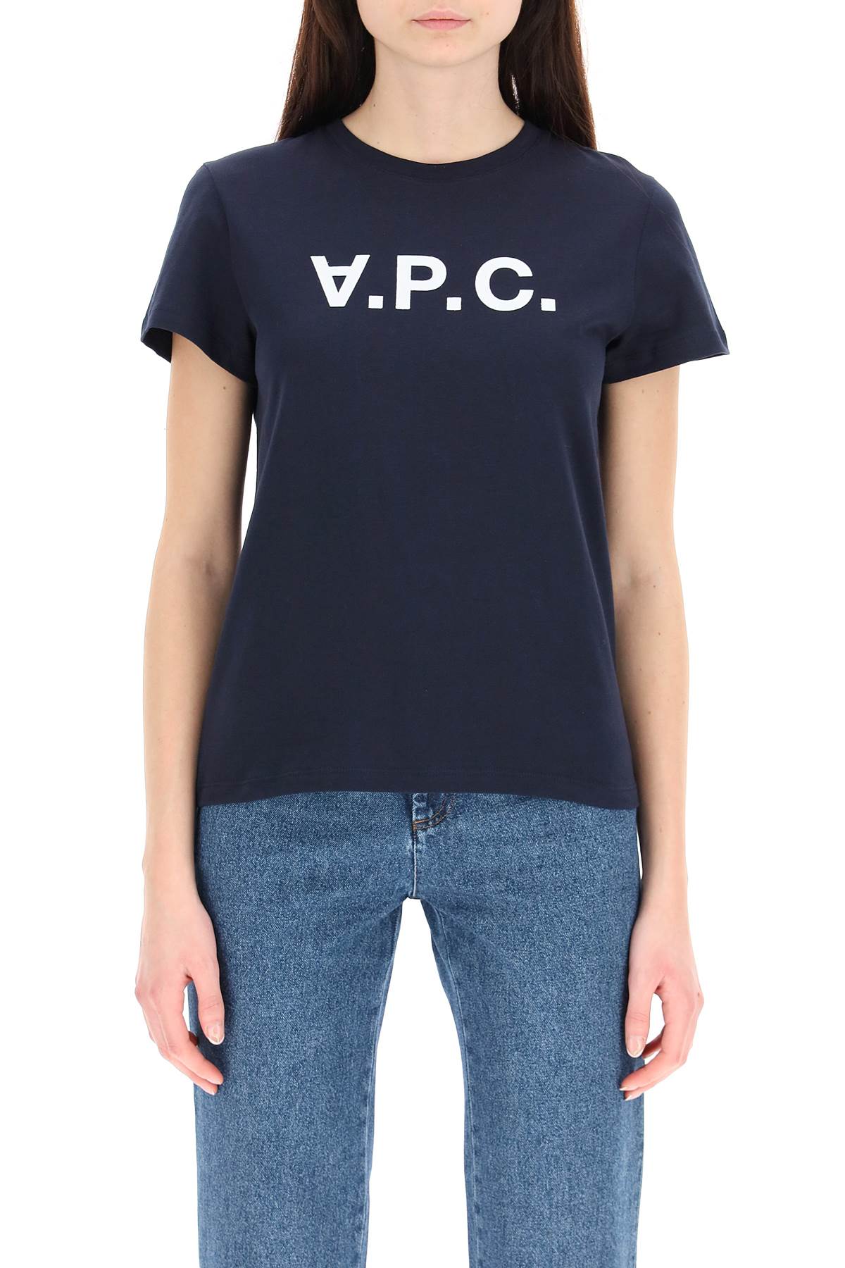 A.P.C. A.p.c. t-shirt with flocked vpc logo