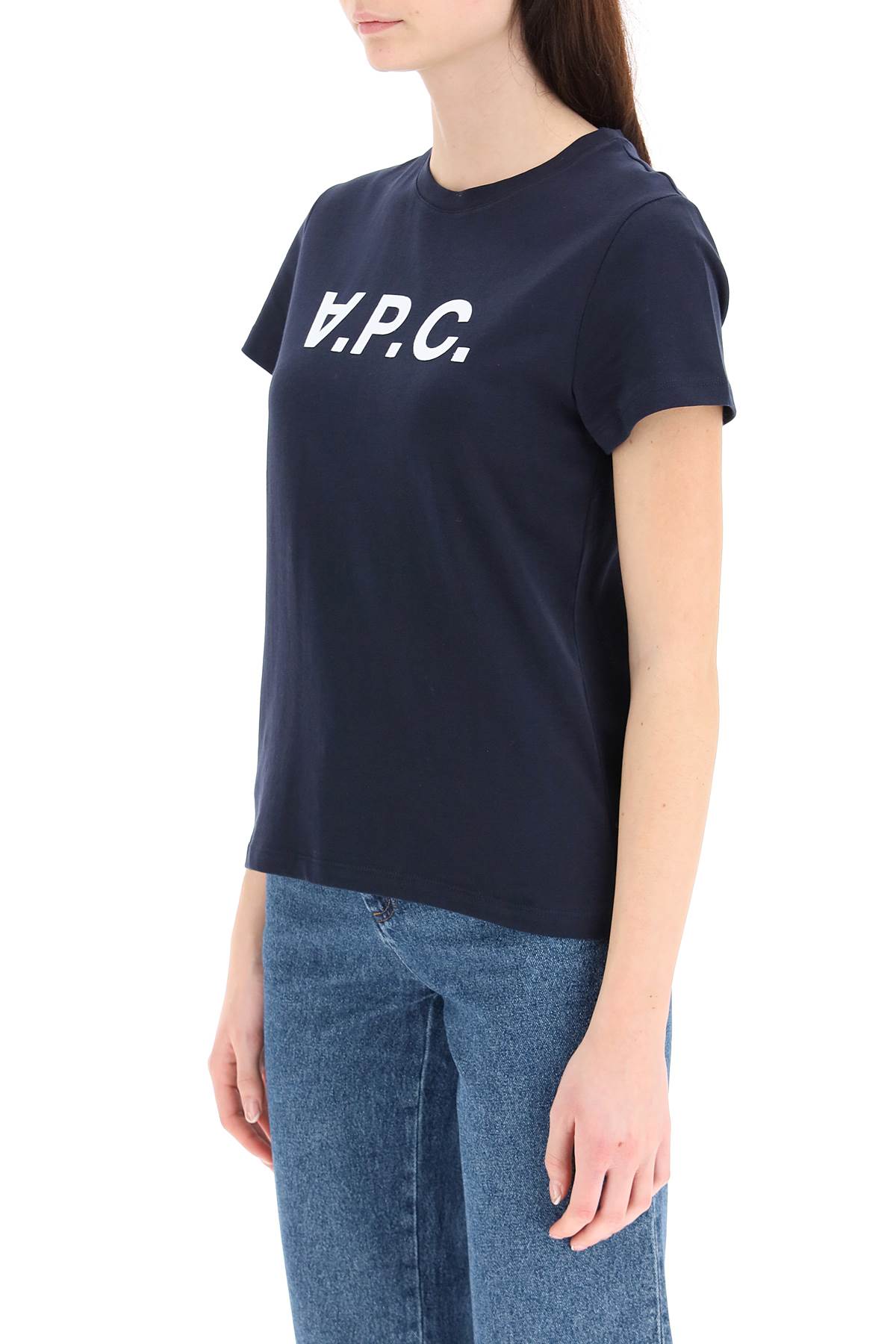 A.P.C. A.p.c. t-shirt with flocked vpc logo