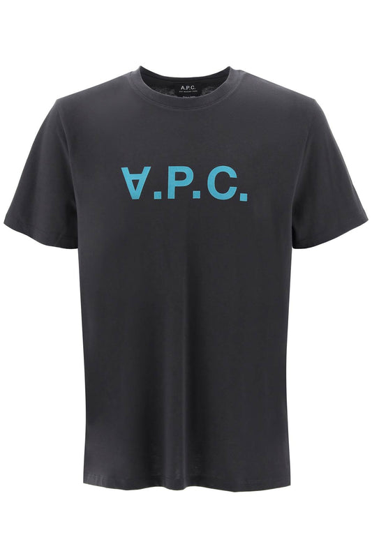 A.P.C. A.p.c. flocked vpc logo t-shirt