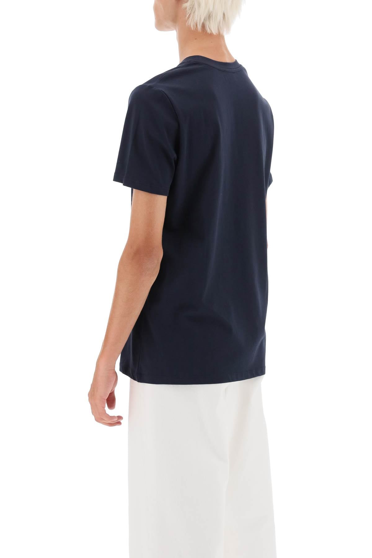 A.P.C. A.p.c. flocked vpc logo t-shirt