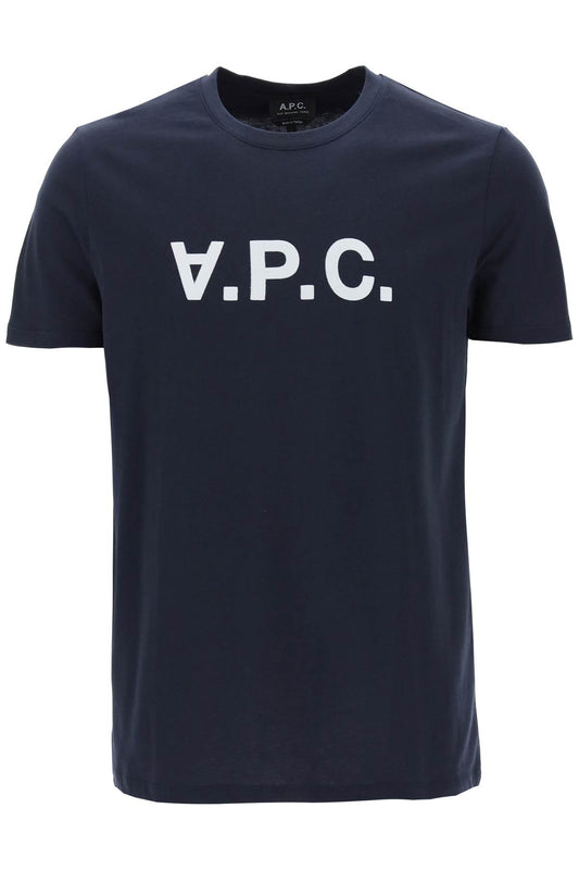 A.P.C. A.p.c. flocked vpc logo t-shirt