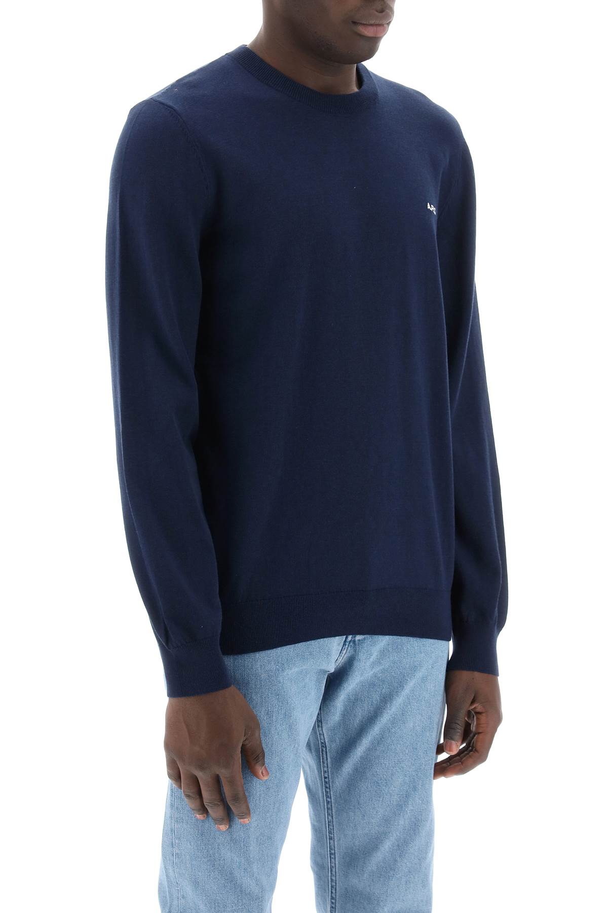 A.P.C. A.p.c. cotton crewneck pullover sweater by may