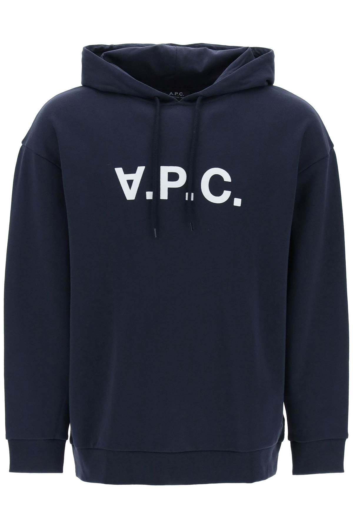 A.P.C. A.p.c. milo hoodie with flocked logo print