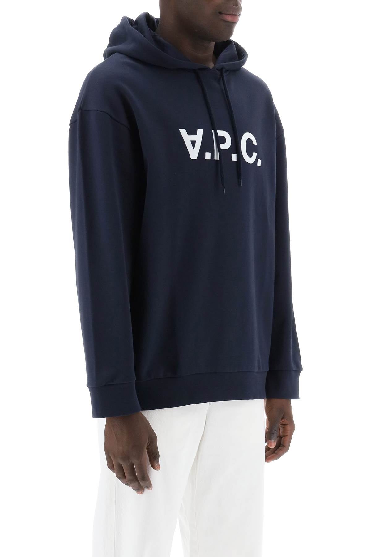 A.P.C. A.p.c. milo hoodie with flocked logo print