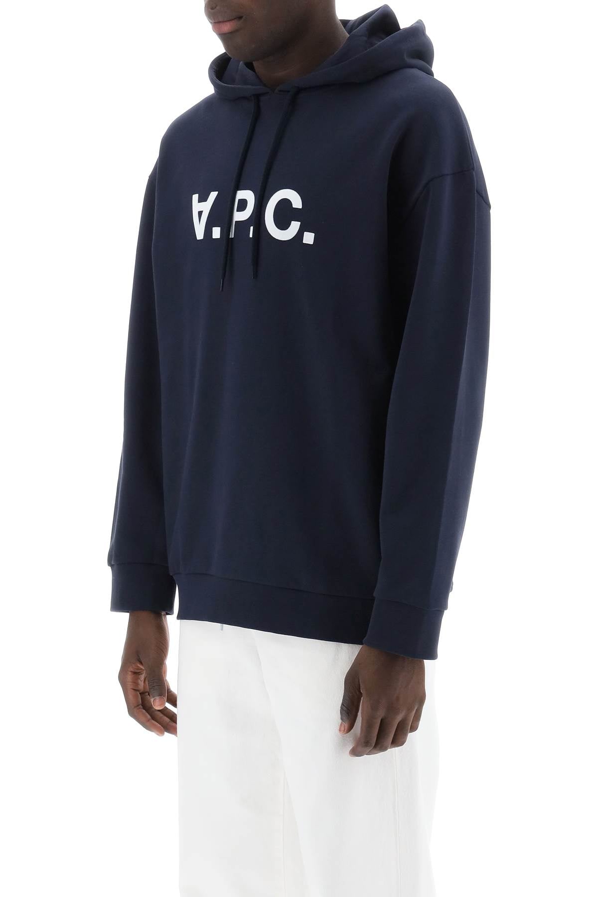 A.P.C. A.p.c. milo hoodie with flocked logo print