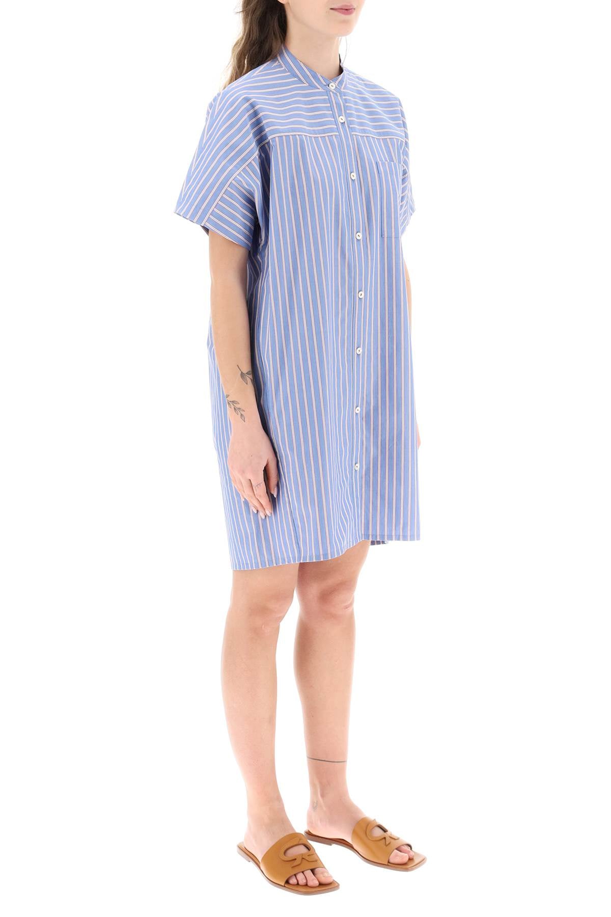 A.P.C. A.p.c. 'sharon' poplin mini dress