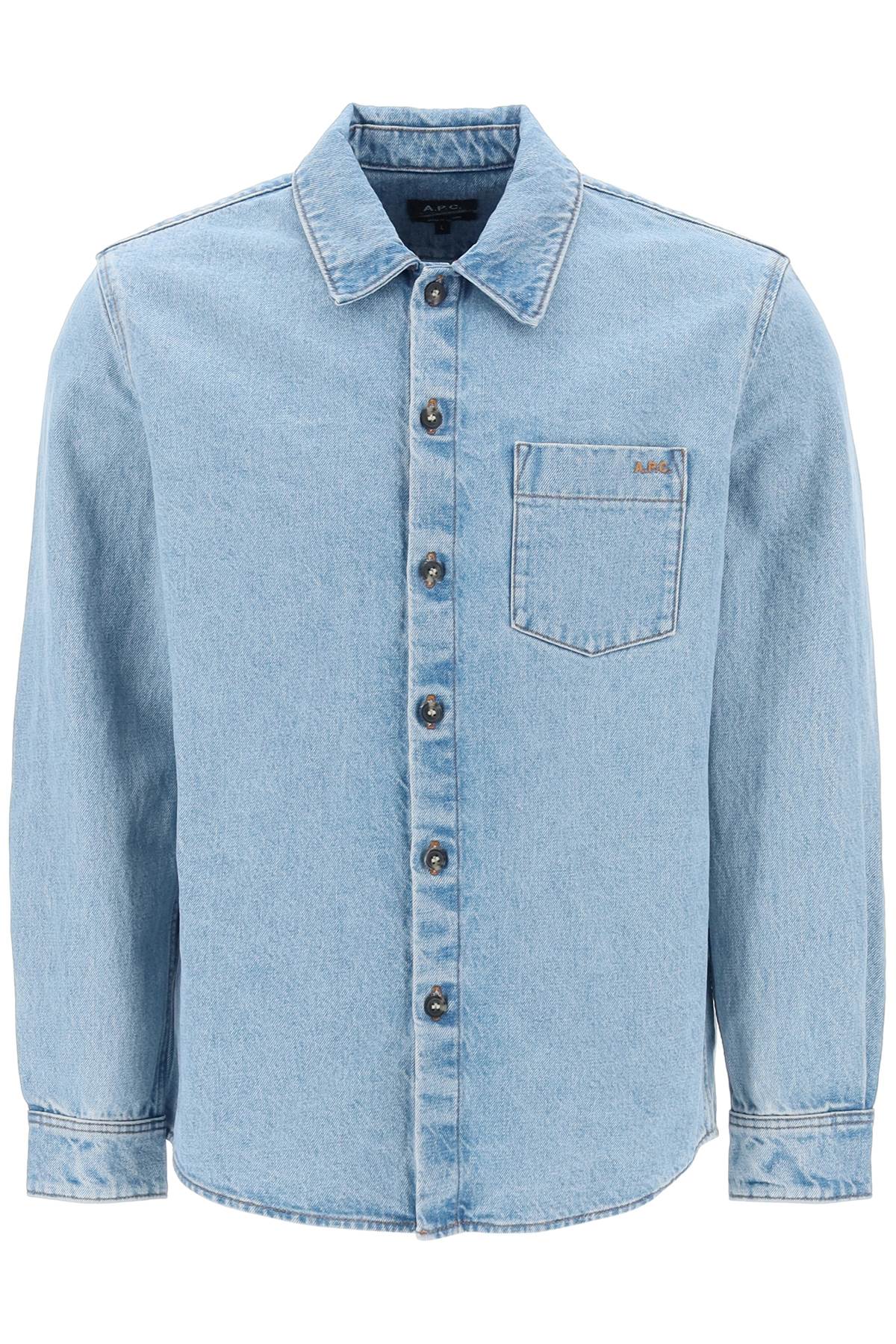 A.P.C. A.p.c. vittorio brodee poitrine denim overshirt