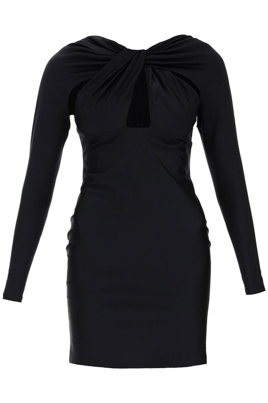 Coperni Coperni twisted mini dress with cut outs