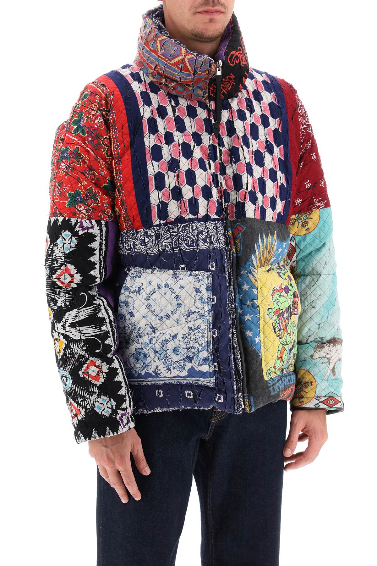 Children Of The Discordance Children of the discordance reversible patchwork down jacket