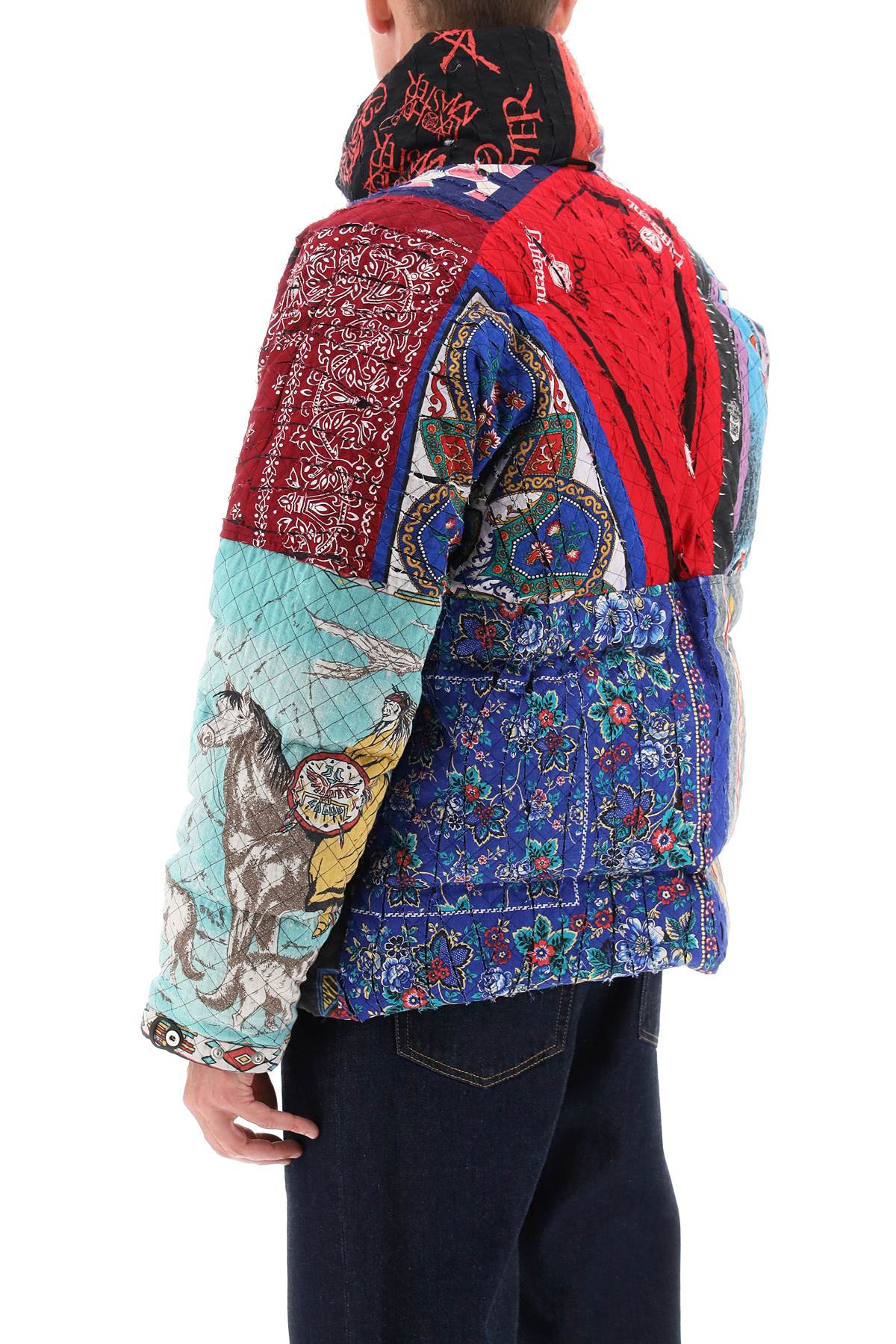 Children Of The Discordance Children of the discordance reversible patchwork down jacket