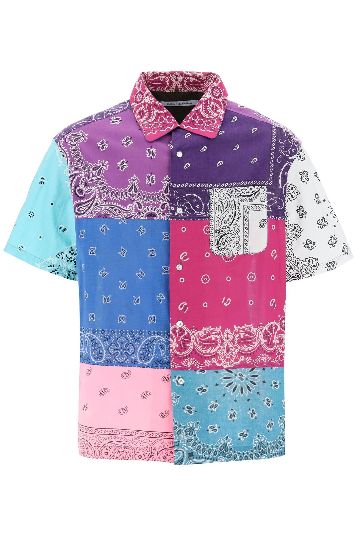 Children Of The Discordance Children of the discordance short-sleeved patchwork shirt with bandana prints