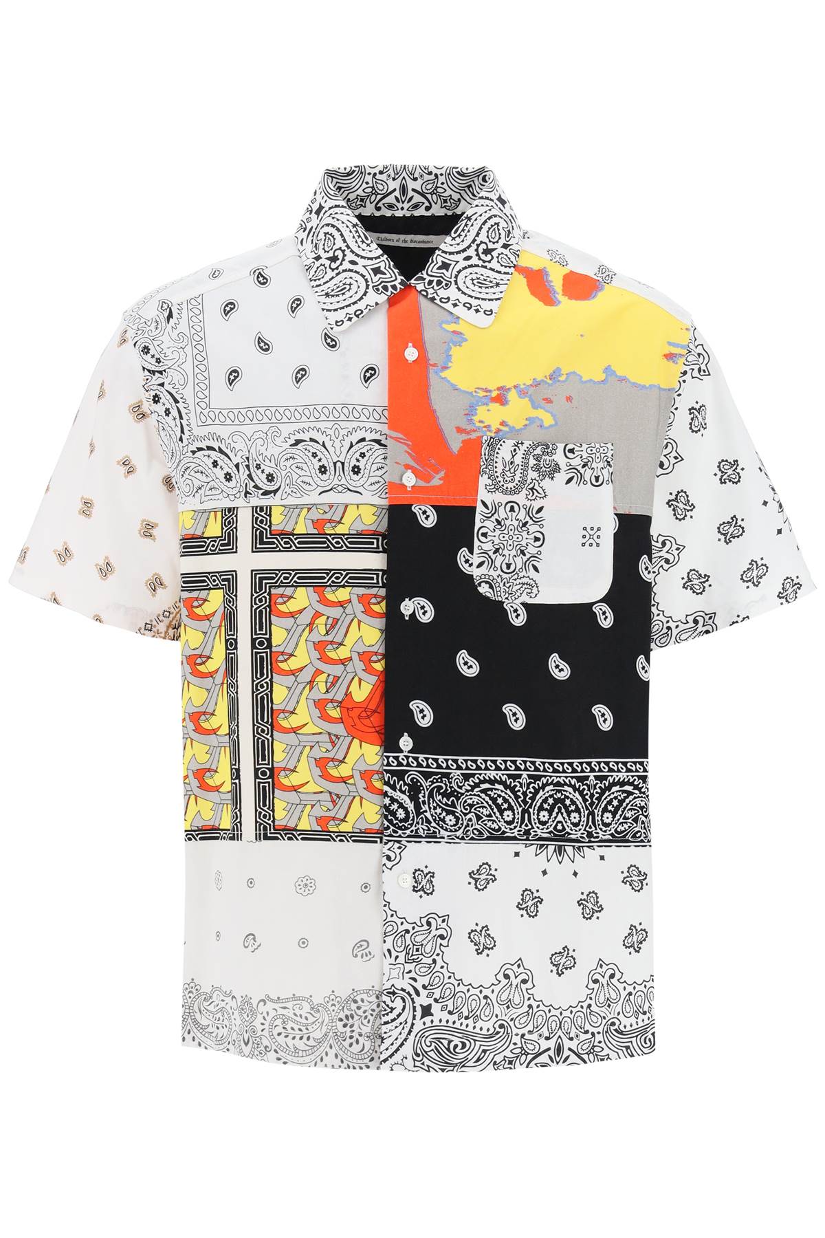 Children Of The Discordance Children of the discordance short-sleeved patchwork shirt