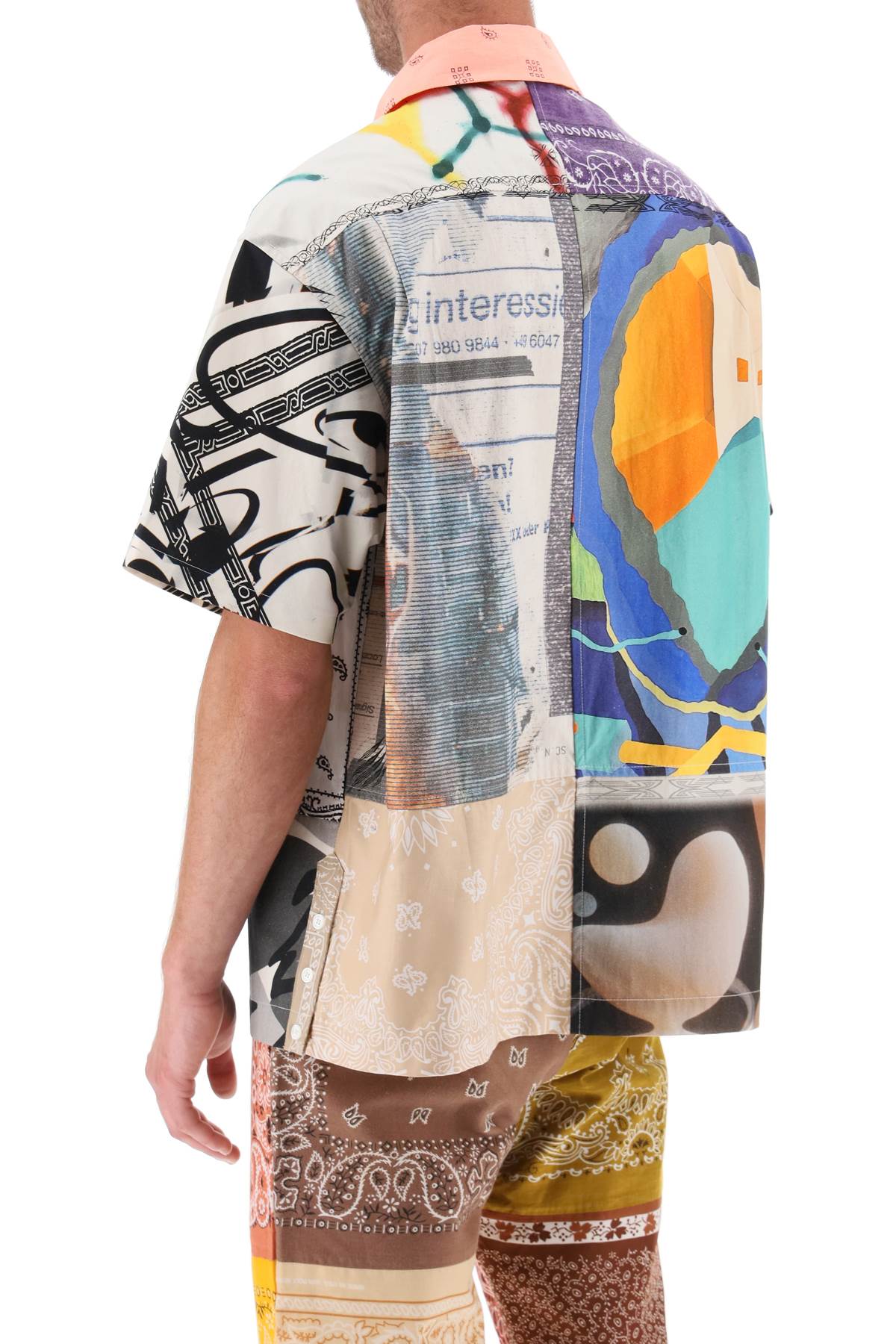 Children Of The Discordance Children of the discordance short-sleeved patchwork shirt