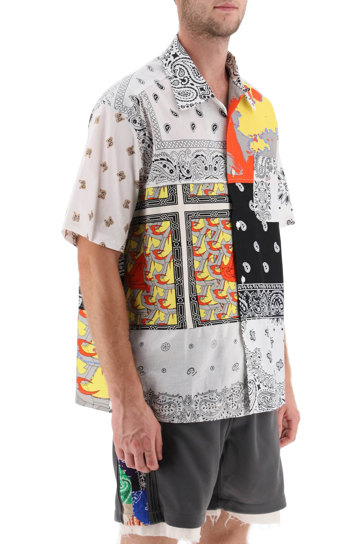 Children Of The Discordance Children of the discordance short-sleeved patchwork shirt