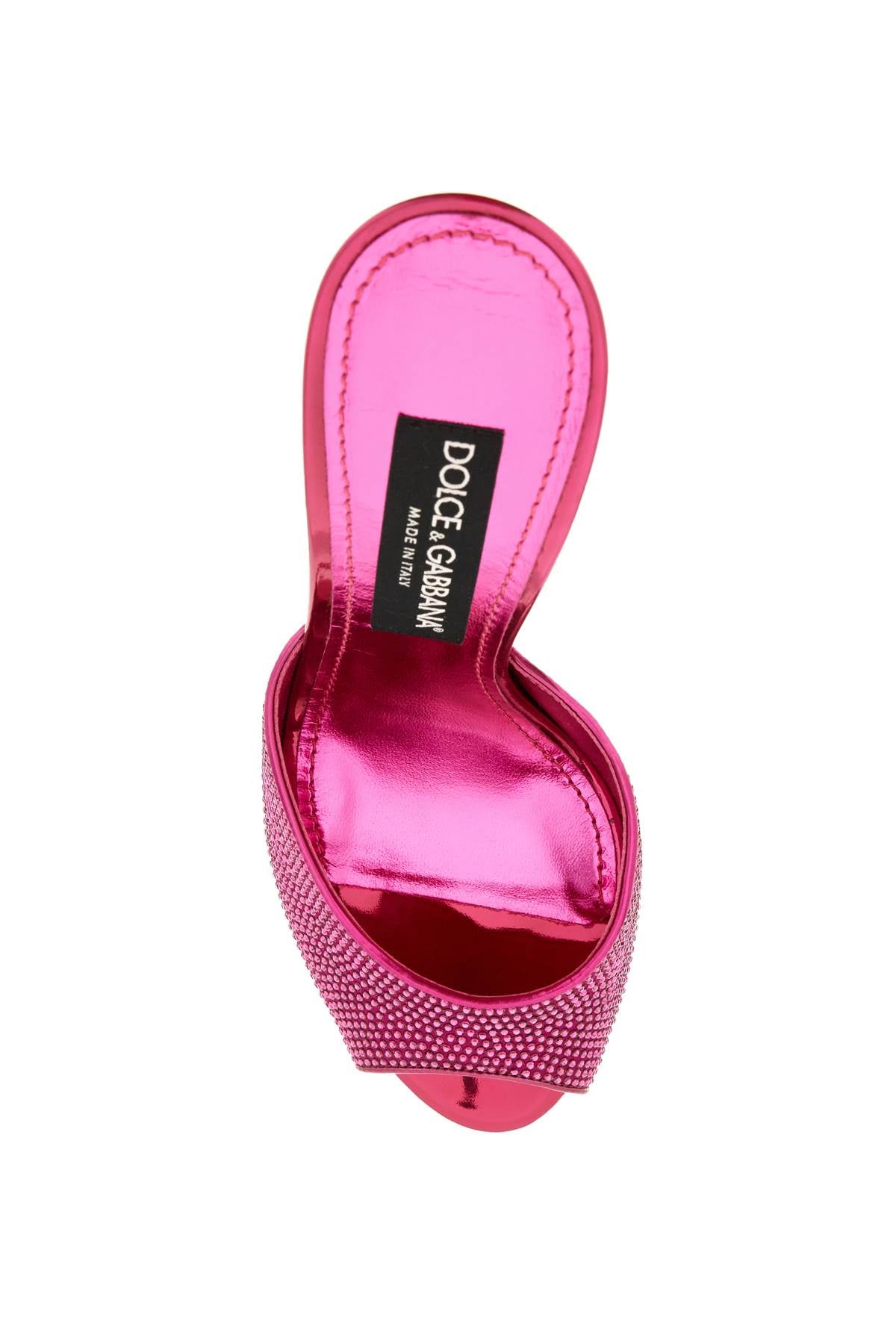 Dolce & Gabbana Dolce & gabbana satin mules with rhinestones